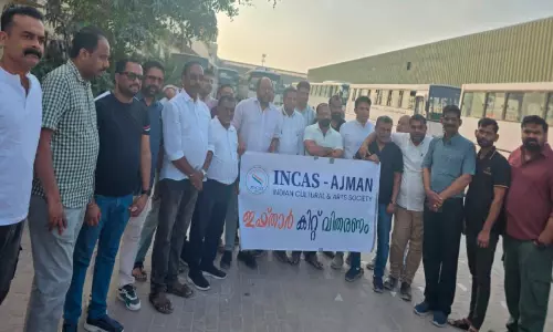 ലേബർ ക്യാമ്പിൽ ഇൻകാസ് അജ്‌മാൻ ഇഫ്താർ കിറ്റ് വിതരണം