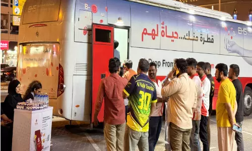 ഷാർജ നെസ്റ്റോ മിയാ മാളിൽ രക്തദാന ക്യാമ്പ്