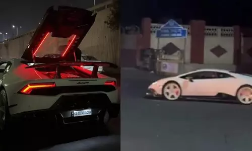 നടുറോഡിൽ ലംബോർഗിനിയിൽ അഭ്യാസപ്രകടനം; വിഡിയോ വൈറലായതോടെ പണി പാളി; ആഡംബര കാർ കസ്റ്റഡിയിൽ