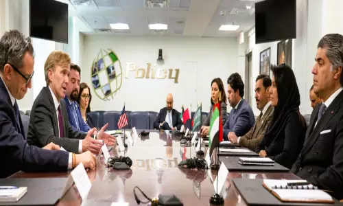 യു.എസ് പ്രതിനിധികളുമായി കൂടികാഴ്ച നടത്തി ജി.സി.സി അംബാസഡർമാർ