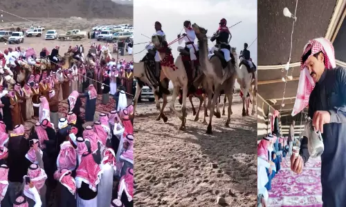 പെ​രു​ന്നാ​ളാ​ഘോ​ഷം; സ​റു മ​രു​ഭൂ​മി​യി​ൽ അ​വാം​ല ഗോ​ത്ര​വ​ർ​ഗ​ക്കാ​രു​ടെ സ്നേ​ഹ​സം​ഗ​മം