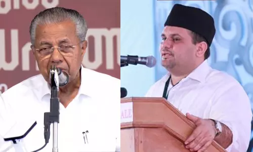 Pinarayi Vijayan, Munavvarali Shihab Thangal Pinarayi Vijayan, Munavvarali Shihab Thangal