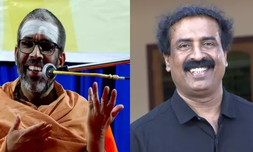 യുക്തിവാദി രവിചന്ദ്രനെ പിന്തുണച്ച് സംഘ്പരിവാർ അനുകൂല സ്വാമി ചിദാനന്ദപുരി; ‘രവിചന്ദ്രൻ സമാജത്തിന്‍റെ അഭിവൃദ്ധിക്ക് വേണ്ടി പ്രവർത്തിക്കുന്ന ചിന്തകൻ, അങ്ങേയറ്റം ബഹുമാനിക്കുന്നു’