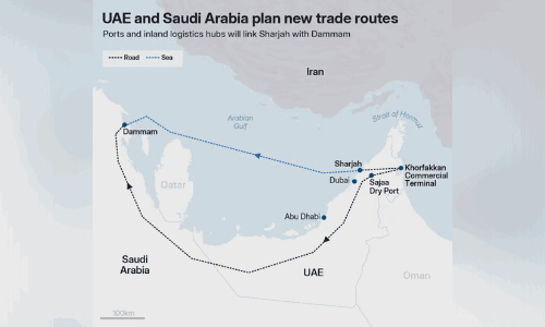 ഹുർമുസ് തടസം​ മറികടക്കാൻ പുതിയ വാണിജ്യ ഇടനാഴി