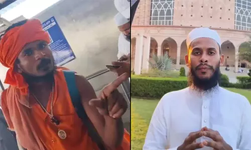 ‘പശുവിനെ കൊല്ലരുത്, അല്ലെങ്കിൽ ഞാൻ നിന്നെ കൊല്ലും’ -ഡൽഹിയിൽ മുസ്‍ലിം വിദ്യാർഥികൾക്കെതിരെ ഭീഷണിയുമായി കാവിവസ്ത്രധാരി