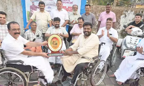 വൈകല്യം വെടിഞ്ഞ് രാഗേഷ് താണ്ടിയത് 12,000 കിലോമീറ്റർ