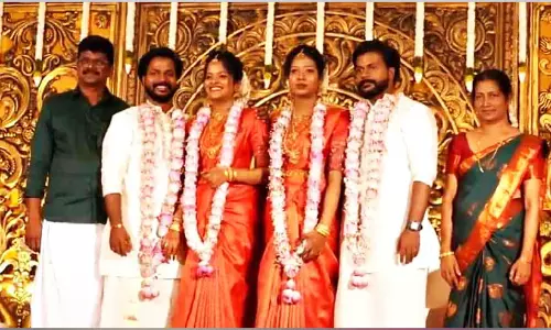 ഇരട്ടകള്‍ക്ക് ജീവിതപങ്കാളികളായി ഇരട്ടകള്‍