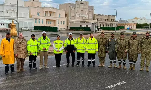 വാഹന ഗതാഗതത്തെ ബാധിച്ചു; രാജ്യത്ത് അനുഭവപ്പെട്ടത് ശക്തമായ മഴ