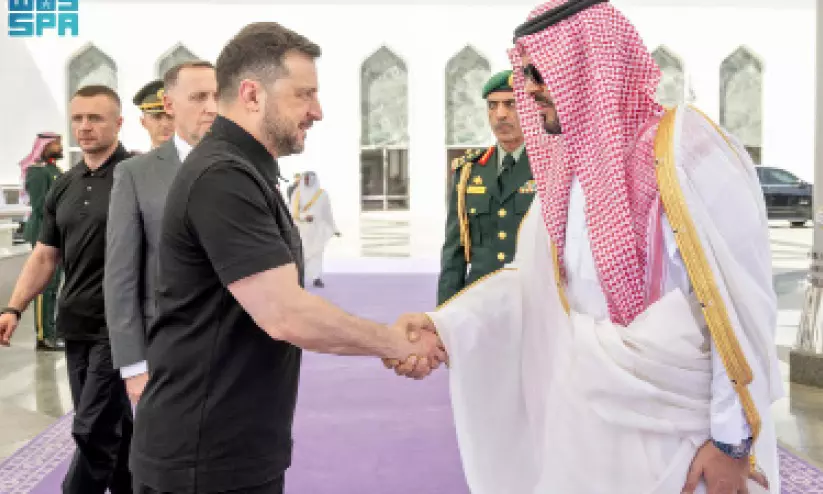 വൊളോദിമിർ സെലൻസ്കി സൗദി സന്ദർശനം പൂർത്തിയാക്കി മടങ്ങി വൊളോദിമിർ സെലൻസ്കി സൗദി സന്ദർശനം പൂർത്തിയാക്കി മടങ്ങി