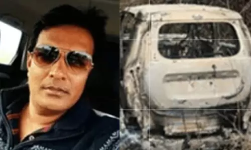 മുൻ എം.എൽ.എയുടെ മകൻ കാറിനുള്ളിൽ വെന്തുമരിച്ച നിലയിൽ