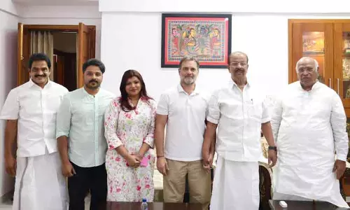 രാഹുൽ ഗാന്ധിയുമായി കൂടിക്കാഴ്ച നടത്തി കെ.സുധാകരൻ