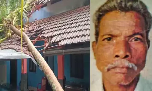 കനത്ത കാറ്റും മഴയും; എടവണ്ണയിൽ ഇടിമിന്നലേറ്റ് വയോധികൻ മരിച്ചു കനത്ത കാറ്റും മഴയും; എടവണ്ണയിൽ ഇടിമിന്നലേറ്റ് വയോധികൻ മരിച്ചു