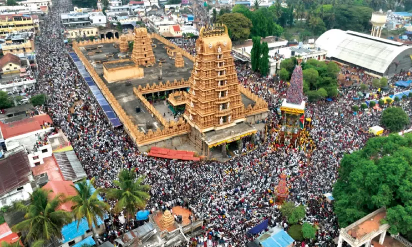 ദക്ഷിണ കാശി രഥോത്സവത്തിൽ ഭക്തജനപ്രവാഹം ദക്ഷിണ കാശി രഥോത്സവത്തിൽ ഭക്തജനപ്രവാഹം