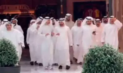 ദുബൈ മാൾ സന്ദർശിച്ച് ശൈഖ് ഹംദാനും ശൈഖ് മക്തൂമും