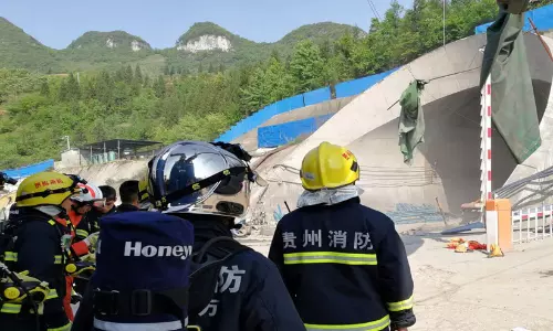 ചൈനയിൽ നിർമാണത്തിലിരുന്ന ഹൈവേ തുരങ്കത്തിൽ സ്ഫോടനം; നാല് മരണം, ഒമ്പത് പേർക്ക് പരിക്ക്