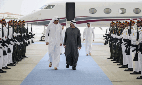 അബൂദബിയിൽ ശൈഖ്​ മുഹമ്മദ് -ഖത്തർ അമീർ കൂടിക്കാഴ്ച