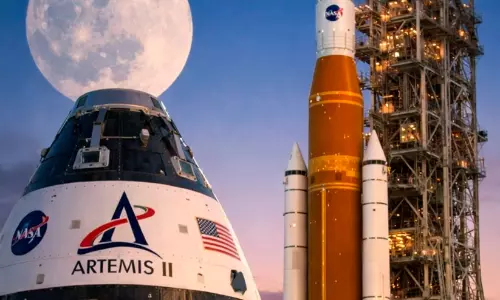 ചന്ദ്രനിലേക്ക് വീണ്ടും: വിക്ഷേപണത്തിന് ഒരുങ്ങി ‘ആർട്ടെമിസ് 2’; കാലാവസ്ഥ 80 ശതമാനം അനുകൂലം