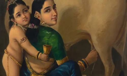 രാജാ രവിവർമ ചിത്രത്തിന് ലേലത്തിൽ റെക്കോർഡ് തുക: ഐതിഹാസിക ചിത്രം ‘യശോദയും കൃഷ്ണനും’ വിറ്റത് 167 കോടി രൂപക്ക്