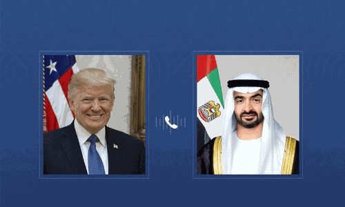 യു.എസ്​ പ്രസിഡന്‍റുമായി സംസാരിച്ച്​ ശൈഖ്​ മുഹമ്മദ്​ ബിൻ സായിദ്​