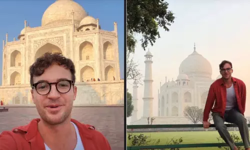 US influencers day trip to Taj Mahal from New York