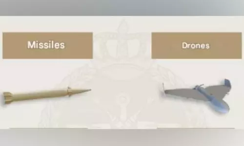 24 മണിക്കൂറിനിടെ രണ്ട് ക്രൂസ് മിസൈലും 13 ഡ്രോണുകളും