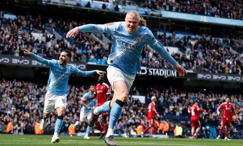 ഹാലണ്ട് ‘ഹൈറേഞ്ച്’; ലിവർപൂളിനെ തകർത്ത് സിറ്റി എഫ്.എ കപ്പ് സെമിയിൽ ഹാലണ്ട് ‘ഹൈറേഞ്ച്’; ലിവർപൂളിനെ തകർത്ത് സിറ്റി എഫ്.എ കപ്പ് സെമിയിൽ