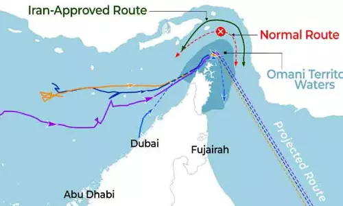 ഹുർമുസിന് ബദൽ കണ്ടുപിടിച്ചോ‍?; ഇന്ത്യയുടെ അടക്കം നാലു കപ്പലുകൾ പുതിയപാത വഴി പുറപ്പെട്ടു!
