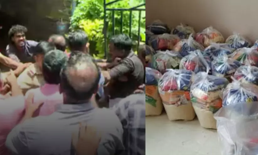 തെരഞ്ഞെടുപ്പിൽ പാളി കിറ്റു തന്ത്രം! വാടാനപ്പള്ളിയിൽ നാടകീയ രംഗങ്ങൾ; പ്രതിഷേധവുമായി യു.ഡി.എഫും എൽ.ഡി.എഫും തെരഞ്ഞെടുപ്പിൽ പാളി കിറ്റു തന്ത്രം! വാടാനപ്പള്ളിയിൽ നാടകീയ രംഗങ്ങൾ; പ്രതിഷേധവുമായി യു.ഡി.എഫും എൽ.ഡി.എഫും