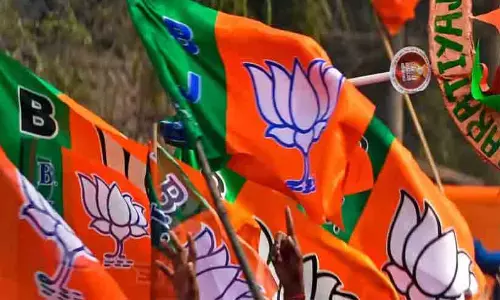 പൂഞ്ഞാറില്‍ തിടനാട് വനിതാ റാലിക്ക് വരുന്നവര്‍ക്ക് സാരി വാഗ്ദാനം ചെയ്ത് ബി.ജെ.പി വനിതാ നേതാവ്