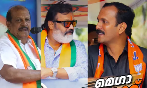 എഫ്.സി.ആർ.എ ആശങ്ക ഉള്ളവർ കള്ളന്മാർ -സുരേഷ് ഗോപി; ‘പാലാ ഷോണിന് കൊടുക്കൂ, അവന്റപ്പൻ പൂഞ്ഞാർ എടുക്കട്ടെ’