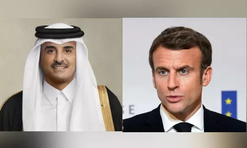 ഖത്തർ അമീർ -ഫ്രഞ്ച് പ്രസിഡന്റ് സംഭാഷണം