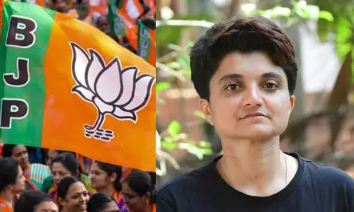 ട്രക്കിങ്ങിനിടെ കുടുങ്ങിയ ശരണ്യക്കെതിരെ ബി.ജെ.പി; പൊലീസിൽ പരാതി നൽകി