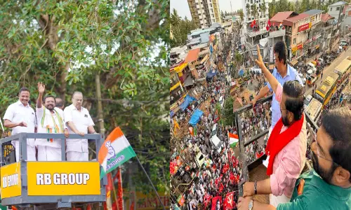 കഴക്കൂട്ടം ആവേശമുറ്റം;നിരത്ത് നിറഞ്ഞ് മൂന്ന് മുന്നണികളുടെയും കൊട്ടിക്കലാശം