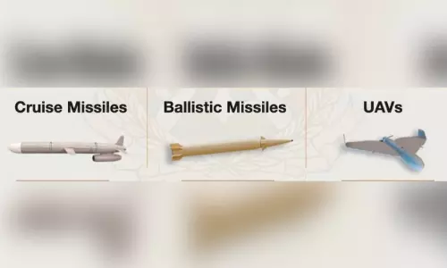 24 മണിക്കൂറിനിടെ 42 ഡ്രോണുകളും നാല് ബാലസ്റ്റിക് മിസൈലുകളും