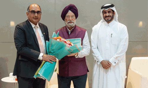 കേന്ദ്ര പെട്രോളിയം -പ്രകൃതിവാതക മന്ത്രി ഹർദീപ് സിങ് പുരി ഖത്തറിൽ