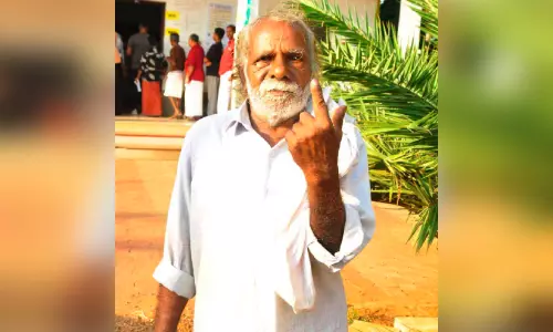 നാരായണന്റെ കന്നിവോട്ട് 80ാം വയസ്സിൽ