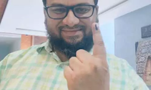 51ാം വയസ്സിൽ കന്നി വോട്ട് ചെയ്യാൻ പറന്നിറങ്ങി സഹദ്