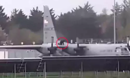 യു.എസ് സൈനിക വിമാനം തകർക്കാൻ ശ്രമം: അതീവ സുരക്ഷ മേഖലയിൽ അതിക്രമിച്ചു കയറി; ഒരാൾ പിടിയിൽ