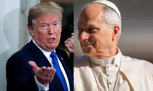പോപ്പിനെതിരെ ട്രംപ്; ‘എന്നെ വിമർശിക്കാൻ നിൽക്കേണ്ട, ഞാൻ വൈറ്റ് ഹൗസിൽ ഇല്ലെങ്കിൽ ലിയോ വത്തിക്കാനിൽ ഉണ്ടാകുമായിരുന്നില്ല’