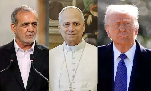 Massoud Pesheshkian, Pope Leo XIV, Donald Trump Massoud Pesheshkian, Pope Leo XIV, Donald Trump