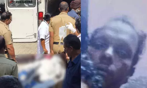 പൊലീസ് സ്റ്റേഷന് മുമ്പിൽ തീകൊളുത്തി ആത്മഹത്യക്ക് ശ്രമിച്ച യുവാവ് മരിച്ചു പൊലീസ് സ്റ്റേഷന് മുമ്പിൽ തീകൊളുത്തി ആത്മഹത്യക്ക് ശ്രമിച്ച യുവാവ് മരിച്ചു