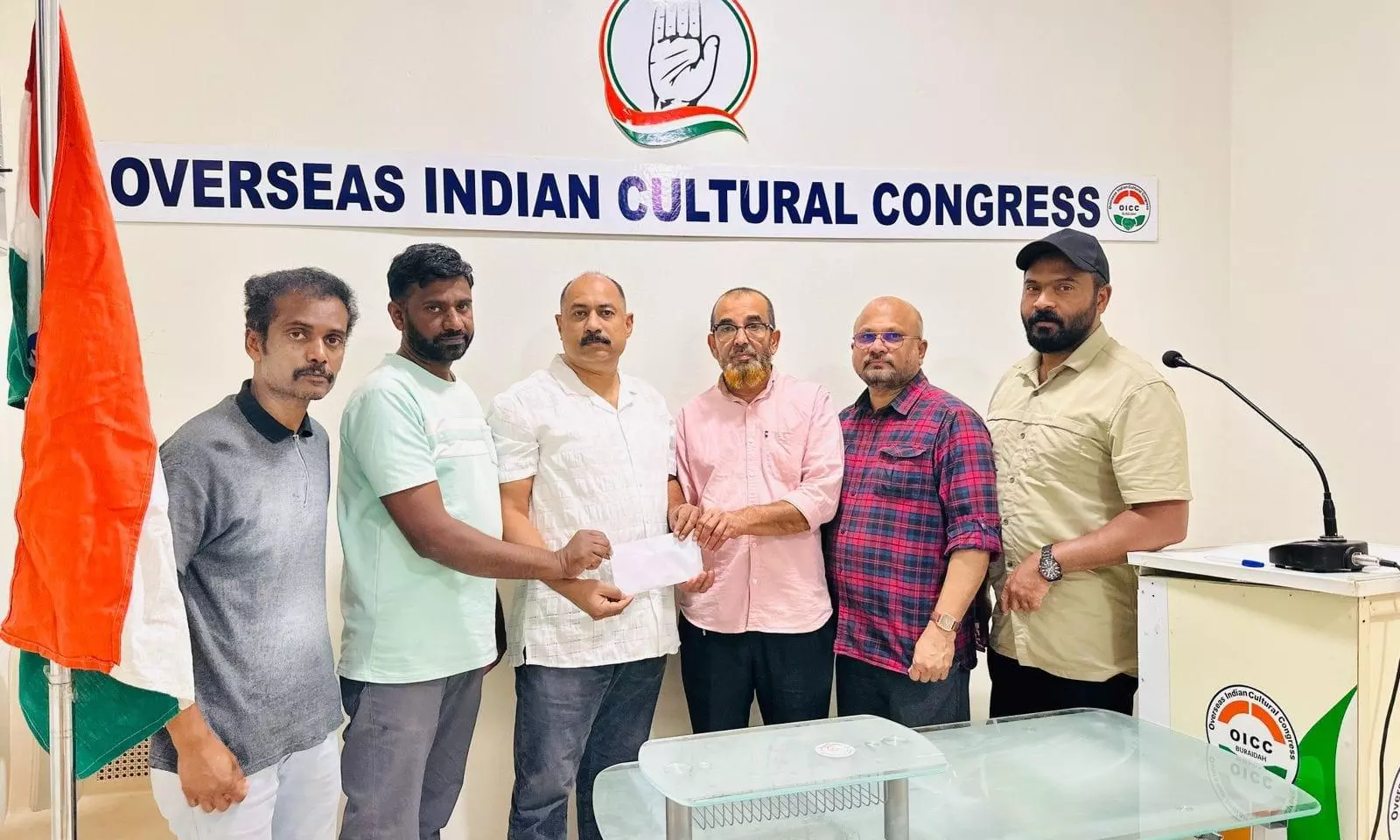 വൃക്കരോഗ ബാധിതനായ പ്രവാസിക്ക് അൽ ഖസീം ഒ.ഐ.സി.സിയുടെ കൈത്താങ്ങ് വൃക്കരോഗ ബാധിതനായ പ്രവാസിക്ക് അൽ ഖസീം ഒ.ഐ.സി.സിയുടെ കൈത്താങ്ങ്