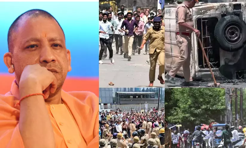 നോയിഡ: തൊഴിലാളികളോട് തോറ്റ് യോഗി; മിനിമം വേതനം കൂട്ടി -വീട്ടുജോലിക്കാരും സമരത്തിനിറങ്ങി നോയിഡ: തൊഴിലാളികളോട് തോറ്റ് യോഗി; മിനിമം വേതനം കൂട്ടി -വീട്ടുജോലിക്കാരും സമരത്തിനിറങ്ങി