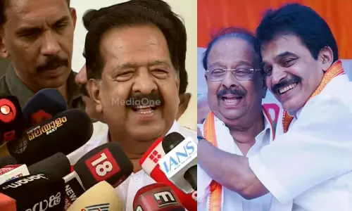കെ.സിയിലേക്ക് കെ. സുധാകരന്റെ ചുവടുമാറ്റം: ഒറ്റവാക്കിൽ പ്രതികരിച്ച് രമേശ് ചെന്നിത്തല