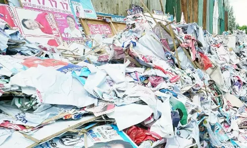 തെരഞ്ഞെടുപ്പ്​ നൽകി, 1783 ടൺ മാലിന്യം -നി​യ​മം ലം​ഘി​ച്ച​വ​ർ​ക്ക്​ 46.26 ല​ക്ഷം രൂ​പ പി​ഴ