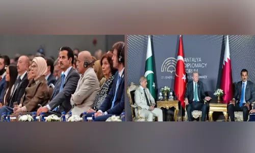 അ​ന്റാ​ലി​യ ഡി​പ്ലോ​മ​സി ഫോ​റം; ഖ​ത്ത​ർ അ​മീ​ർ പ​ങ്കെ​ടു​ത്തു