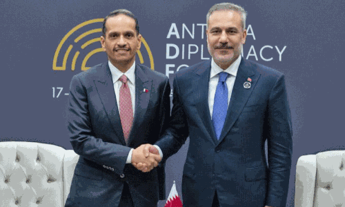 ഖ​ത്ത​ർ പ്ര​ധാ​ന​മ​ന്ത്രി -തു​ർ​ക്കി​യ വി​ദേ​ശ​കാ​ര്യ മ​ന്ത്രി കൂ​ടി​ക്കാ​ഴ്ച