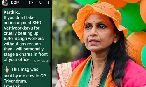 ‘വട്ടിയൂർക്കാവ് എസ്.എച്ച്.ഒക്കെതിരെ നടപടി വേണം’ -ഡി.ജി.പിക്കും കമീഷണർക്കും ആർ.ശ്രീലേഖയുടെ വാട്സ്ആപ് സന്ദേശം