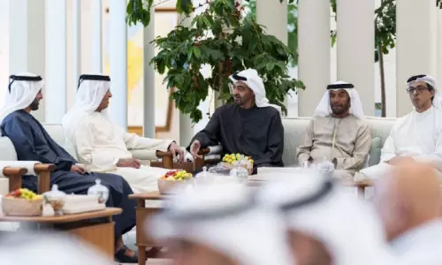 യു.എ.ഇ പ്രസിഡന്‍റുമായി കൂടിക്കാഴ്ച്ച നടത്തി റാക് ഭരണാധിപന്‍