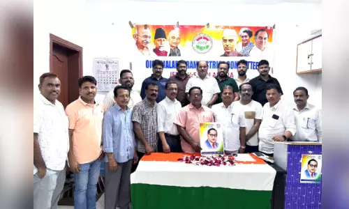 ഭ​ര​ണ​ഘ​ട​നാ ശി​ൽ​പി​ക്ക് ആ​ദ​ര​മ​ർ​പ്പി​ച്ച് മ​ല​പ്പു​റം ഒ.​ഐ.​സി.​സി;അം​ബേ​ദ്ക​ർ ജ​യ​ന്തി ആ​ഘോ​ഷി​ച്ചു